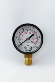Манометр для воды радиальный 10 бар 1/4 HP TIM